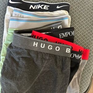 Bundle of 5 Hugo Boss, Mack Weldon, Nike, Armani. Size L. Like new.